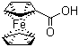 Ferrocenecarboxylic acid, Carboxyferrocene, (Carboxycyclopentadienyl)cyclopentadienyliron, CAS #: 1271-42-7