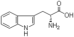 D(+)-Tryptophan, (R)-2-Amino-3-(3-indolyl)propionic acid, D-alpha-Amino-3-indolepropionic acid, 3,3'-Indolyl-2-alanine, CAS #: 153-94-6
